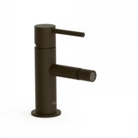 Bidetmengkraan Tres Study Exclusive Hendel Uitloop Recht 8 cm Rond Zwart Brons Tres - thumbnail