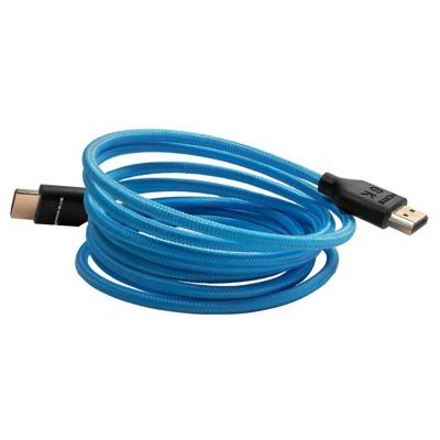 Kondor Blue 4K HDMI 2.0 Gevlochten blauwe kabel / 7 Feet