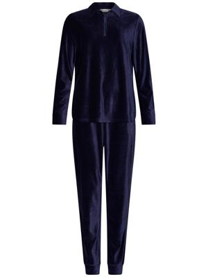 Nachtblauw velours huispak Pastunette