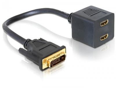 DeLOCK Adapter DVI 25 - 2x HDMI