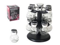 Ronde Kruiden Carrousel voor 12 Kruiden potjes - Kruidencarrousel draaibaar - Specerijenrek - Kruidenrek voor 12 kruidenpotjes - Kruidenmolen - Kruidenrek - Glazen kruidenpotjes - 17x17x25cm - thumbnail