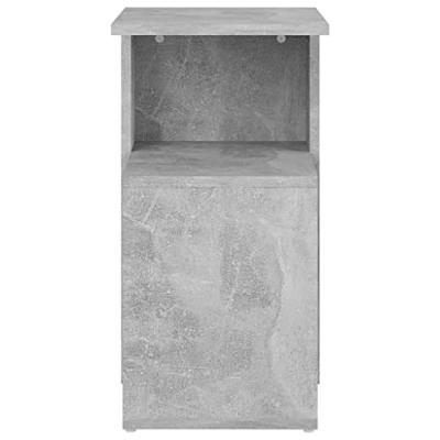 VidaXL Bijzettafel 36x30x56 cm bewerkt hout betongrijs