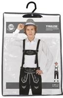 Lederhose Lang Zwart Bruno - thumbnail