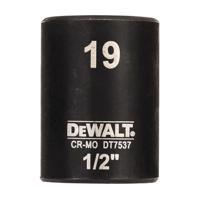 DeWalt Accessoires Impact dop 19mm 1/2" (Kort - 38mm) - DT7537-QZ - thumbnail
