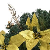 VidaXL Kerstboog met led-lampjes 90 cm pvc groen - thumbnail