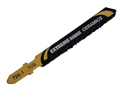 DeWalt Accessoires Decoupeerzaagblad HM-korrel, keramiek klasse 1, fiberglas en kunststof < 10mm lengte 76mm(T130RIFF) - DT2102-QZ