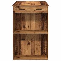 Bartafel 102x70x103,5 cm bewerkt hout oud houtkleurig - thumbnail