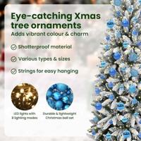 VidaXL Kunstkerstboom wit 180 cm pvc en plastic en staal en pe - thumbnail