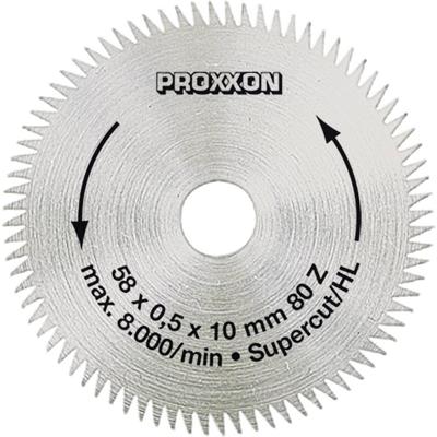 Proxxon Micromot 28 014 Cirkelzaagblad 58 x 10 x 1 mm Aantal tanden: 80 1 stuk(s)