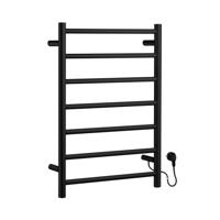 Smedbo Handdoekradiator 50x11.2x68.9 cm Edelstaal Mat Zwart Smedbo - thumbnail