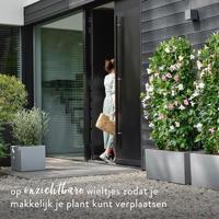 Bloempot Elho Wit Ø 29,5 cm Plastic Vierkant Modern - thumbnail