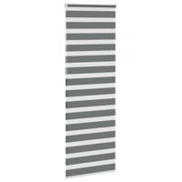 VidaXL Zebra rolgordijn 85x230 cm stofbreedte 80,9 cm donkergrijs - thumbnail