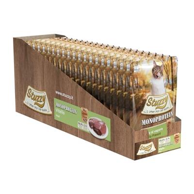 Stuzzy Cat Grain Free Monoprotein kalf nat kattenvoer 85 gram 1 doos (20 x 85 g)