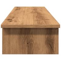 VidaXL Monitorstandaard 100x27x15 cm bewerkt hout artisanaal eiken - thumbnail