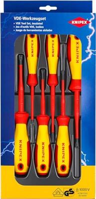 Knipex Schroevendraaierset VDE 6-delig Plus/minus