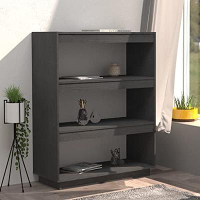 Boekenkast/kamerscherm 80x35x103 cm massief grenenhout grijs Boekenkast/kamerscherm 80x35x103 cm massief grenenhout grijs