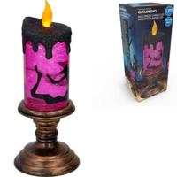Grundig led kaars halloween op batterij 24 cm | 12 stuks - thumbnail