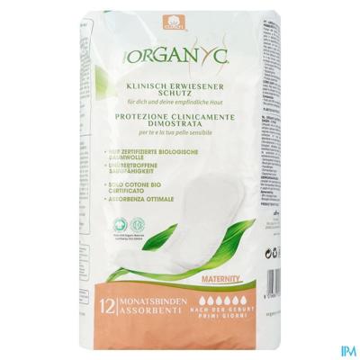 Organyc Maandverband Materniteit Eerste Dagen 12