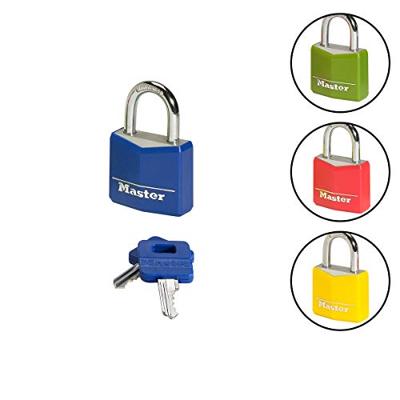 Masterlock 40mm - 21mm hardened steel shackle, 6mm diam. - double locking - 4-pin - 9141EURDCOL