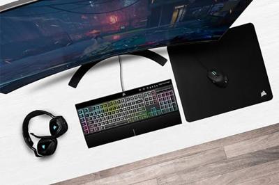 Corsair K55 RGB PRO XT toetsenbord Gamen USB QWERTY Engels Zwart