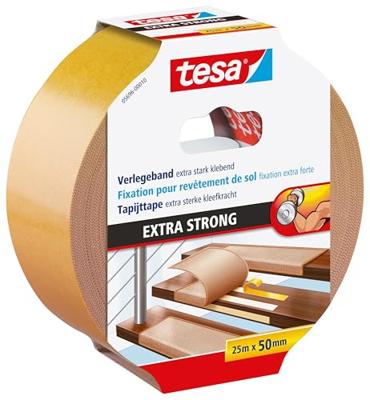 tesa EXTRA STRONG 05696-00010-11 Bevestigingstape Oranje (l x b) 25 m x 50 mm 1 stuk(s)