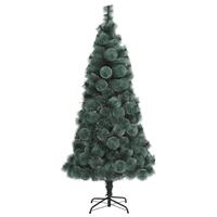 VidaXL Kunstkerstboom met standaard 150 cm pet groen - thumbnail