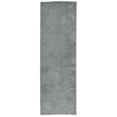 Vloerkleed PAMPLONA shaggy hoogpolig modern 80x250 cm groen