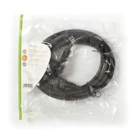 Stroomkabel | Type F (CEE 7/7) Male | IEC-320-C13 | Gehoekt | Recht | Vernikkeld | 3.00 m | Rond | PVC | Zwart | Envelop - thumbnail