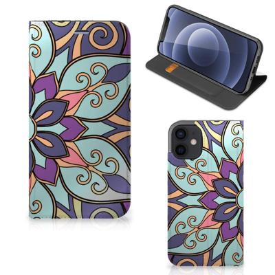 iPhone 12 Mini Smart Cover Purple Flower iPhone 12 Mini Smart Cover Purple Flower