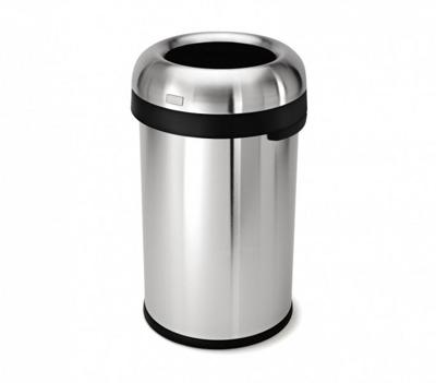 Simplehuman Afvalemmer Bullet Open 80 liter (zilver)