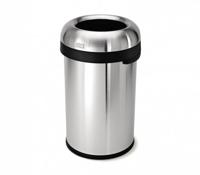 Simplehuman Afvalemmer Bullet Open 80 liter (zilver) - thumbnail