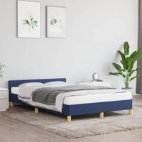 Bedframe zonder matras 120x190 cm stof blauw - thumbnail