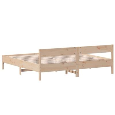 Bedframe zonder matras massief grenenhout 200x200 cm Bedframe zonder matras massief grenenhout 200x200 cm