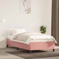 Bedframe fluweel roze 100x200 cm - thumbnail