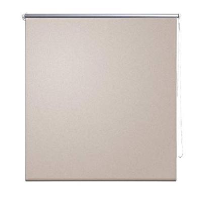 VidaXL Rolgordijn verduisterend 104,4 x 175 cm stofbreedte 100 cm beige