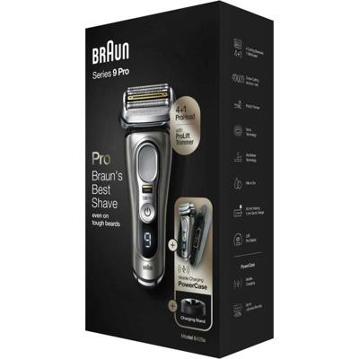 Braun Series 9 Pro 9425s Scheerapparaat met scheerblad Trimmer Metallic