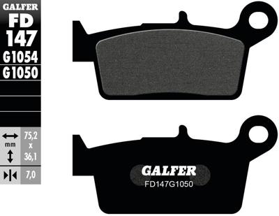 GALFER remblokken "fd147" brake pad fd147 g1050 organic