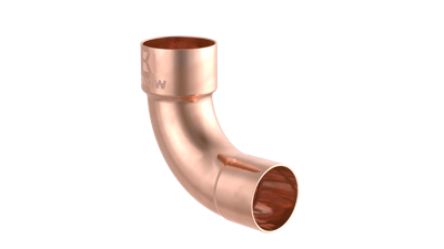 Kirchhoff Koperbocht 90°, blank, 15 mm, 1 socket, (5001a) - 989023055