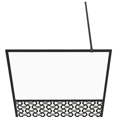 Inloopdouchewand 90x195 cm ESG-glas transparant en zwart - thumbnail