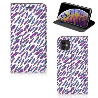 Apple iPhone 11 | Hoesje met Magneet | Feathers Color Apple iPhone 11 | Hoesje met Magneet | Feathers Color