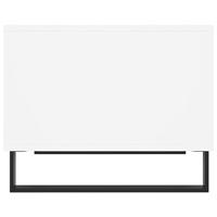 Salontafel 60x50x40 cm bewerkt hout wit - thumbnail