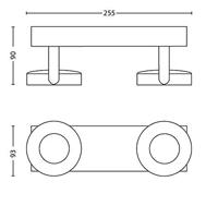Philips PlafondspotsClockwork 2-lichts 2700K wit - 531723116 - thumbnail