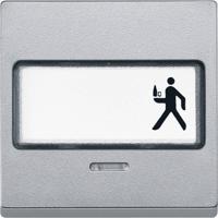 Merten 434660 Wisselschakelaar Afdekking System M Aluminium 1 stuk(s) - thumbnail