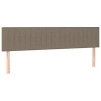 Boxspring met matras stof taupe 120x190 cm - thumbnail