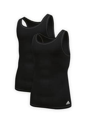 Tank Top Heren Adidas Active Flex Cotton Zwart 2 Stuks - Maat: M