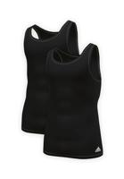 Tank Top Heren Adidas Active Flex Cotton Zwart 2 Stuks - Maat: L - thumbnail