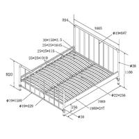 Vipack bed Bronxx - olijfgroen - 160x200 cm - thumbnail