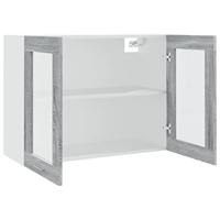 Hangkast Lyon 80x31x60 cm bewerkt hout grijs sonoma eikenkleurig - thumbnail