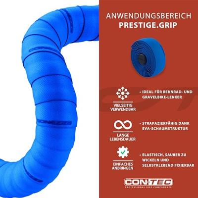 CONTEC stuurlint "prestige.grip ct bar tape prestige.grip 200mm dark blue