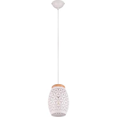 Stijlvolle LED Hanglamp E27 Fitting - Mat Wit Metaal